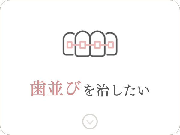 歯並びを治したい